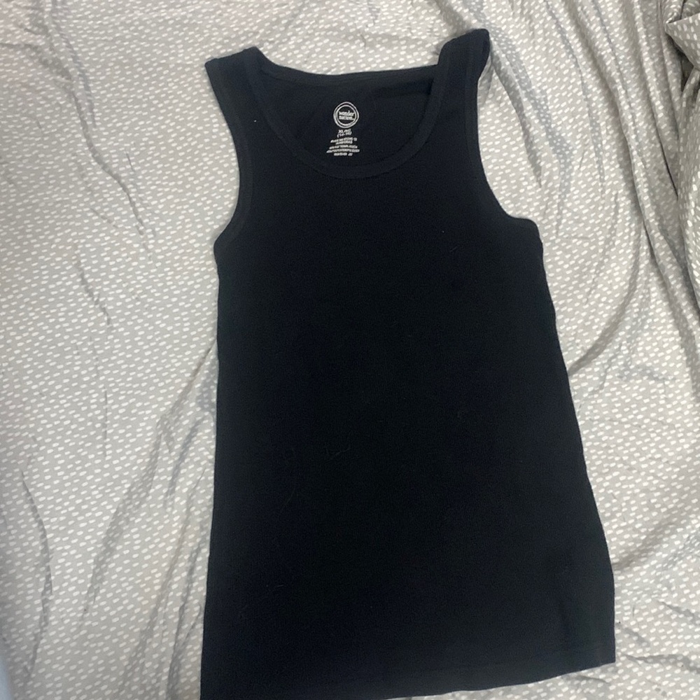 Black Wondernation Tank Top For Kids